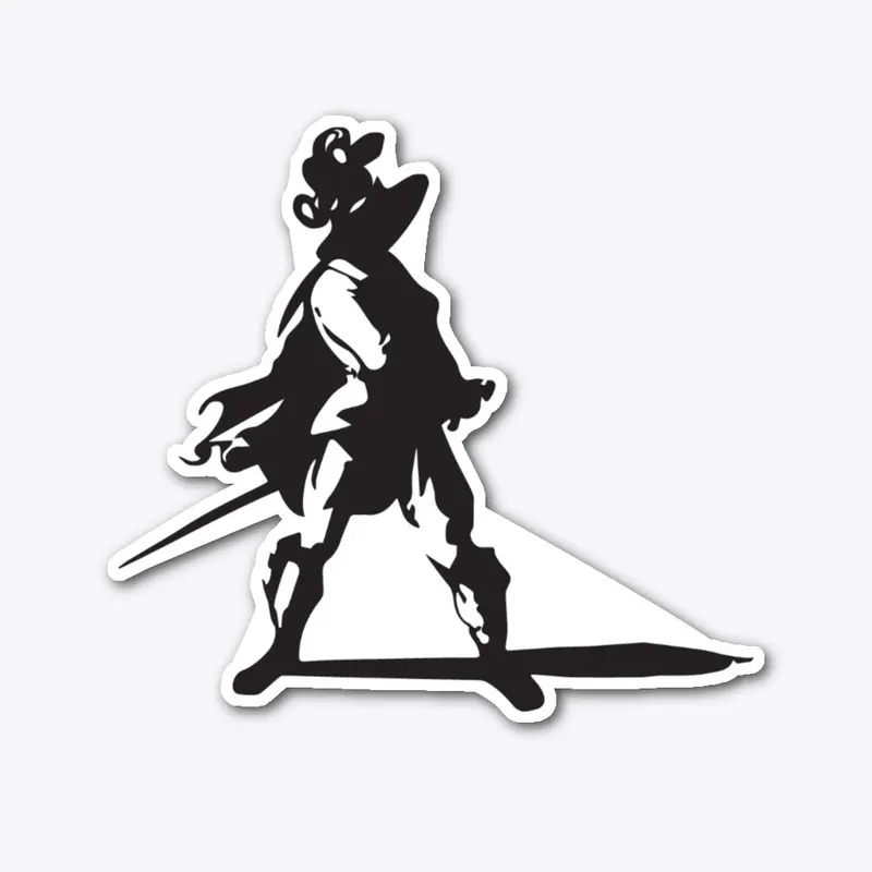 Solitary Fencer Sticker